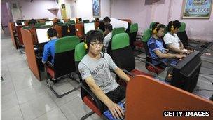 Beijing internet cafe