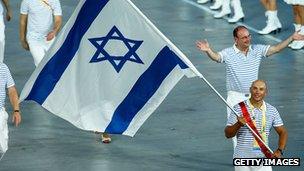 Israeli athletes at the Beijing Olympics