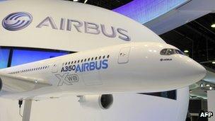 A model of the A350