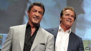 Sylvester Stallone and Arnold Schwarzenegger