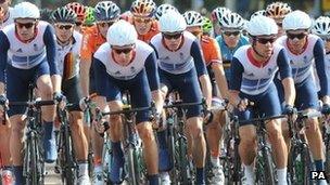 Team GB in the men's road race