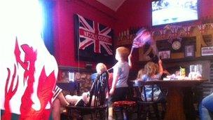 Cooke's supporters in Wick watched the road race in the Lamb and Flag pub