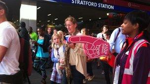 Stratford station on Monday morning
