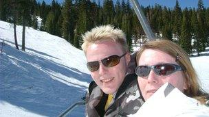 Colin Marr and his mother, Margaret on holiday in California 2007