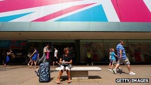 Shoppers on London's Oxford Street last week