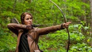 Jennifer Lawrence in The Hunger Games