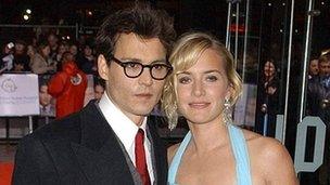 Johnny Depp and Kate Winslet