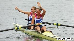 Heather Stanning and Helen Glover