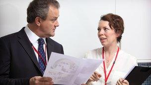 Hugh Bonneville and Olivia Colman in Twenty Twelve