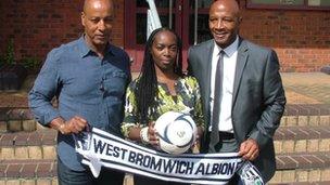 Brendon Batson, Claudette Samuel and Cyrille Regis