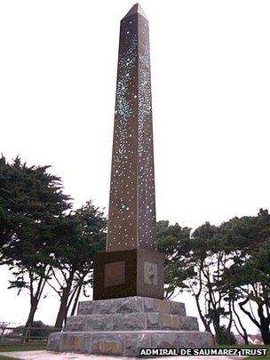 Artist's impression of an obelisk at Delancey Park