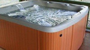 A hot tub