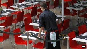 Waiter at a restaurant