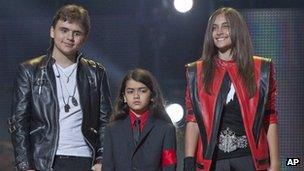 Prince Jackson, Prince Michael II "Blanket" Jackson and Paris Jackson