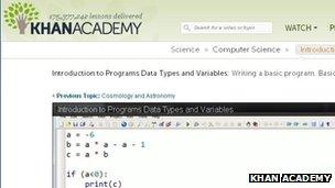 Khan Academy screenshot