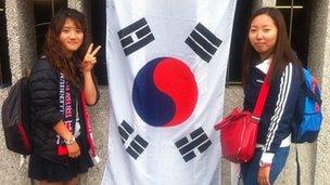 Lee Namkyung and Cho Sunghee from South Korea were hoping for victory against Team GB