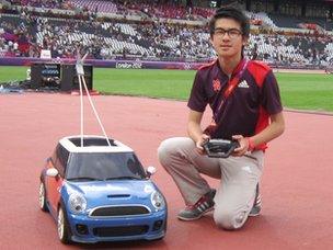 Gareth Goh in the Olympic Stadium