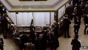 The London Stock Exchange in 1990