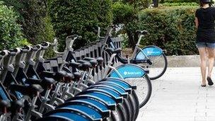 'Boris bikes' in London