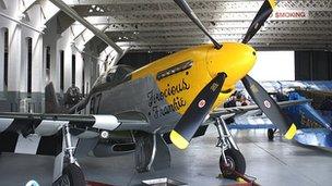 P-51 Mustang on display at Duxford