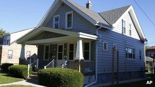 The house Wade Michael Page was living in at the time of the shooting at the Wisconsin Sikh temple 6 August 2012