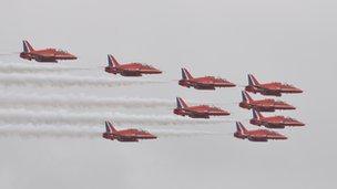 Red Arrows air display team