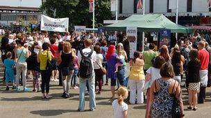 Peace in Gloucester event in King's Square, Gloucester