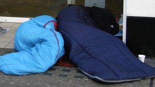 People sleeping rough