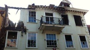 The front of Cupola House in Bury St Edmunds