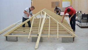 Guernsey building course: Young people learning basic building skills