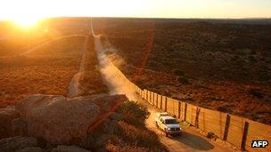 US-Mexican border near Campo, California (file picture)