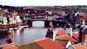 Whitby and swing bridge