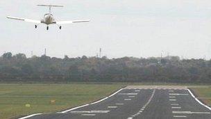 Hawarden airport runway