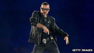 George Michael at the London 2012 closing ceremony