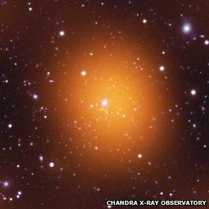 Multispectral image of Phoenix cluster