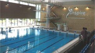 Swimming pool at Inspire Luton Sports Village