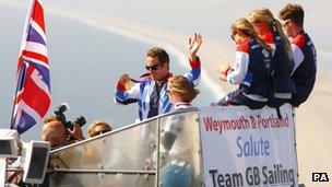 Ben Ainslie with gold medal