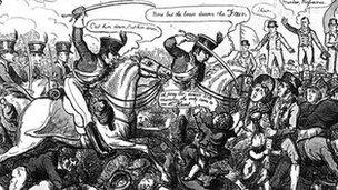 Picture of the Peterloo Massacre