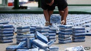 Colombian cocaine haul - file pic