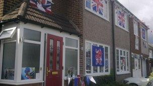 Laura Trott's street in Cheshunt