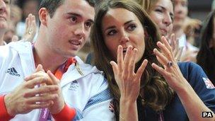 Kristian Thomas with the Duchess of Cambridge