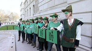 Robin Hood tax campaigners