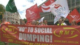 RMT protest