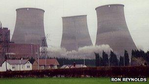 Demolition of old Connah's Quay Power Station