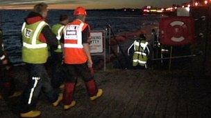 Search operation in Burnham-on-Sea, Somerset