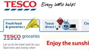 Tesco website