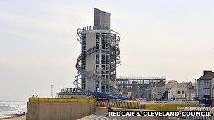 Redcar vertical pier