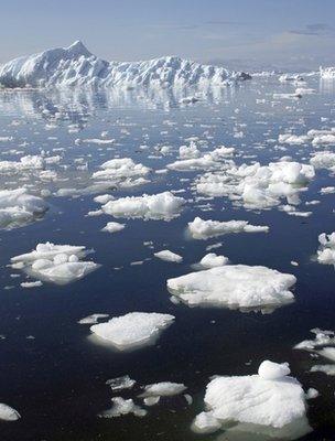 Arctic sea ice (Image: BBC)