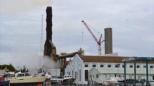 Crane at Guernsey Electricity