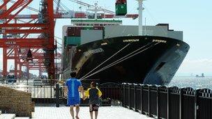 International cargo terminal in Tokyo